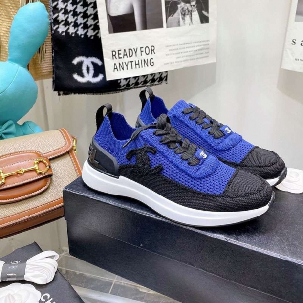 Chanel CC logo knit sneakers not available in Japan shr59553