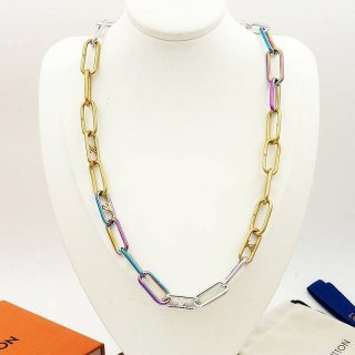 21-22AW Louis Vuitton Replica Collier Signature Chain Necklace M80177