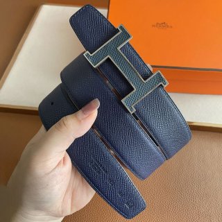 Spring/Summer New Arrivals★Hermes★Silver Ankle H 35mm Reversible Belt Fake erb16453