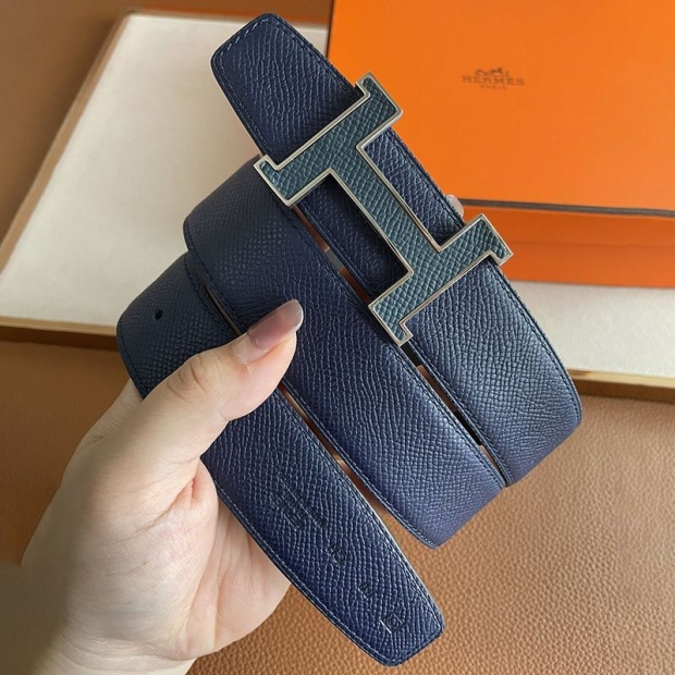 Spring/Summer New Arrivals★Hermes★Silver Ankle H 35mm Reversible Belt Fake erb16453