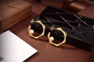 21AW New Celine Triomphe Earrings Replica Ceo72561