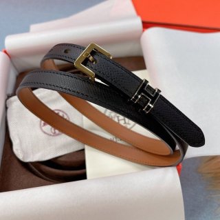 21-22AW Hermes☆Belt Pop H 15mm Calfskin Thin Belt Gift Replica erg52302