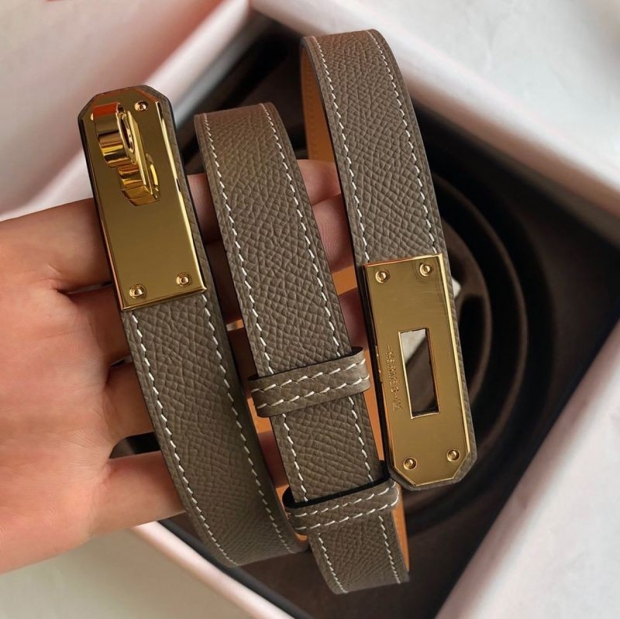 Rare Hermes Ceinture Kelly Replica Belt Calfskin 18mm erq84105