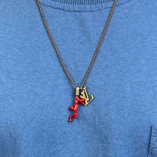 Cute Louis Vuitton Pendant Chain LV Coral Fake Necklace vuw95935
