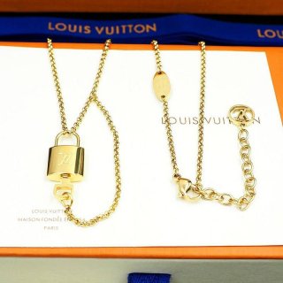 [Popular padlock motif?] Louis Vuitton Collier LV Rocky fake necklace M00567