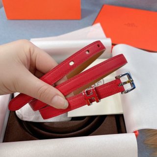Best price challenge Hermes ☆ Belt Pop H 15mm Copy Calfskin Thin Belt Gift erd15434