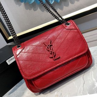 21AW New Saint Laurent Shoulder Bag Replica Niki Baby Crinkle Vintage Leather Saz31642