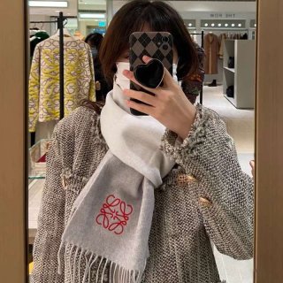 Extremely rare! Loewe Bicolor Scarf Replica (Wool & Cashmere) loj32652