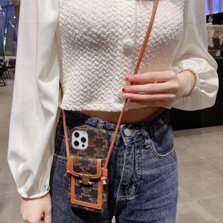 Classic Celine iPhone 12/13 Pro Case Replica? With Strap Ceg83609