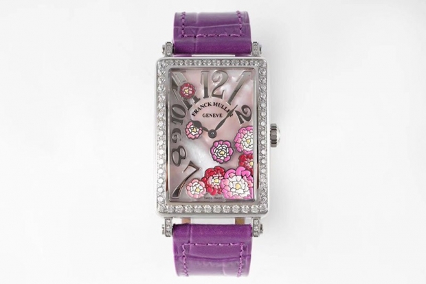 Cute Frank Muller Replica Long Island Diamond Bezel frz08598