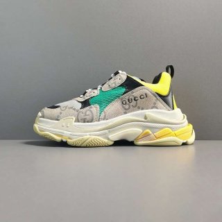 Eye-catching colors Gucci Balenciaga fake The Hacker Project Triple S sneakers guc21363
