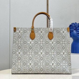 22 Spring/Summer Louis Vuitton On the Go Replica Bag Denim Blue Bag vun56873