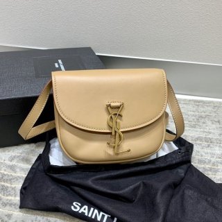 21AW New Saint Laurent Shoulder Bag Replica Logo Black Leather Sab21736