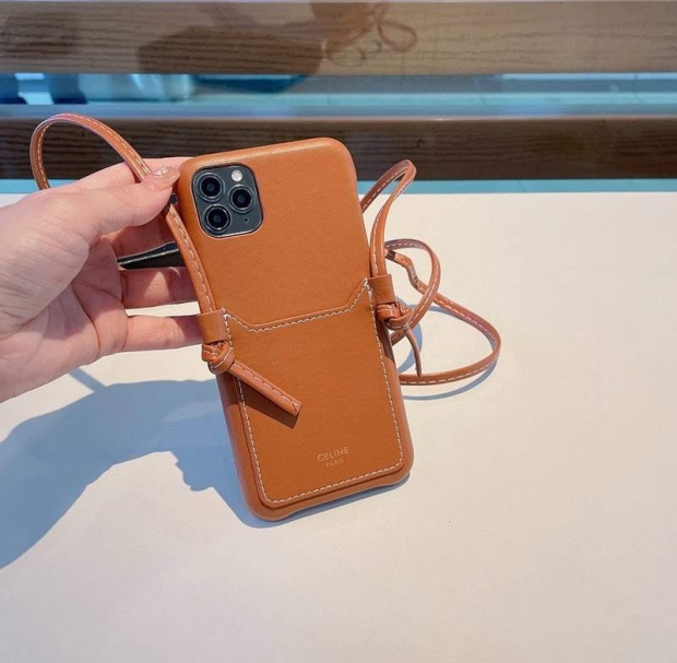 Celine Triomphe iPhone 11/12 Pro Case with Fake Strap? Ces83619