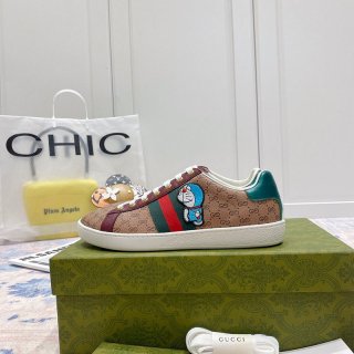 Rare DORAEMON x Gucci fake Donald Duck women's sneakers gul17636