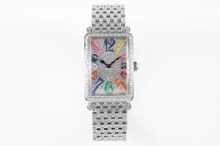 A hot topic! Hard to find! Franck Muller Long Island full diamond frb46267