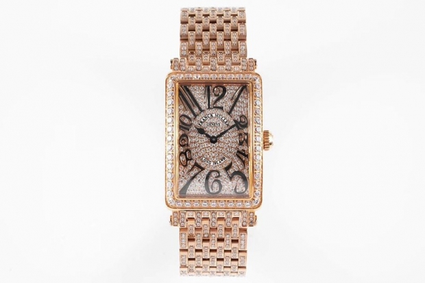 ★Japan!! Popular! Limited edition rare Frank Muller Long Island full diamond frc36163