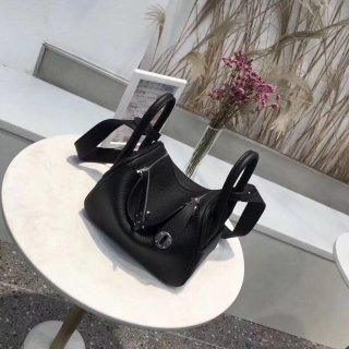 Hermes Lindy Mini Verso Replica Swift Silver Hardware he26037
