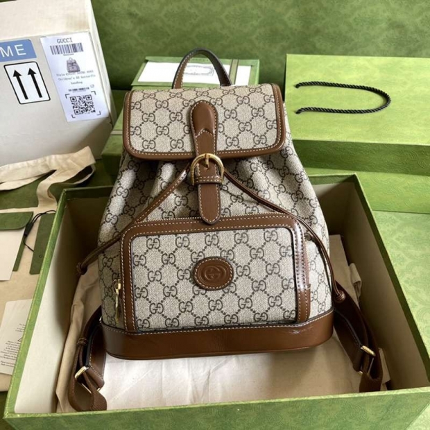 ★Popular in Japan! Replica Gucci backpack with interlocking G gum14771