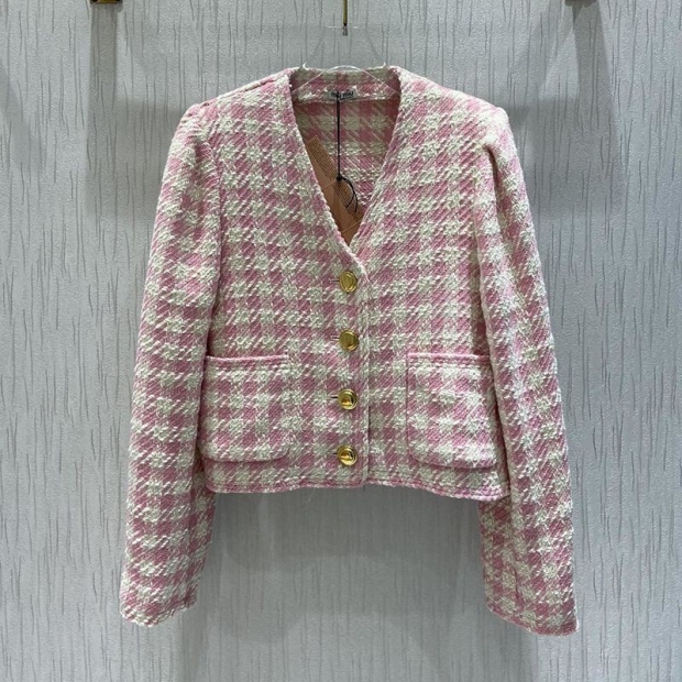 The most popular Miu Miu cardigan replica ☆ Lace trim mohair blend myn43267