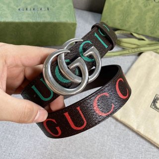 Sale New Gucci 100% Replica Printed GG Marmont Leather Belt 30mm 414516