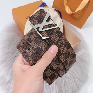 Extremely rare! Louis Vuitton replica Santur Damier print 40mm reversible belt vuc97662