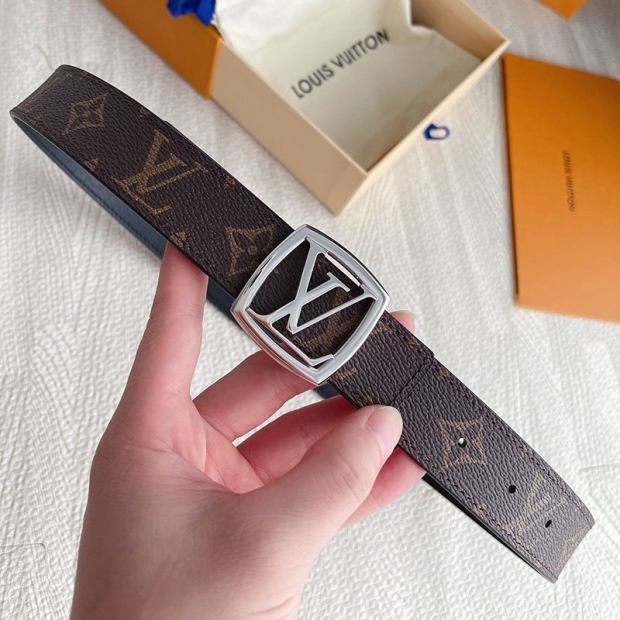 The rising popularity of Louis Vuitton Santur? LV Square replica 30MM reversible belt vul50603