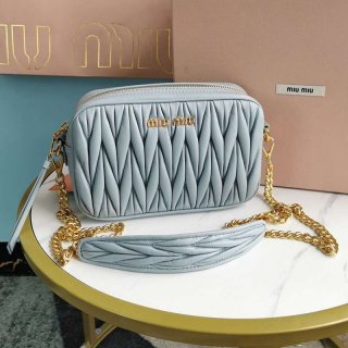 New sale Miu Miu Matelasse replica leather crossbody bag myo68503