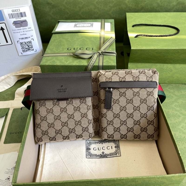 No.1 Popular Gucci GG Canvas Body Bag Replica guf18337