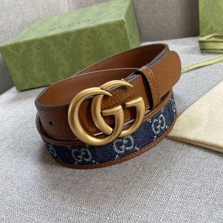 Eye-catching color Gucci reversible belt replica square buckle 30mm gui90851