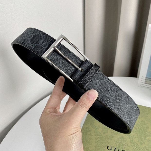 21-22AW Gucci Reversible Belt Replica Square Buckle 40mm gux43184