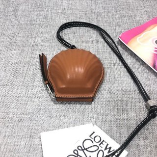 Eye-catching colors Loewe wallet replica shell pouch mini log21856