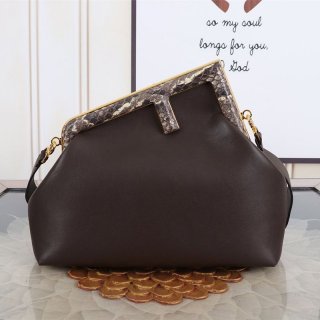 No.1 Popular Fendi First Fake Leather Bag Exotic Details feg43992