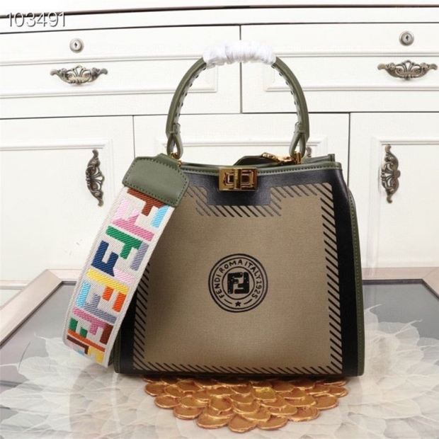 ☆Super popular☆Fendi replica Peekaboo I See You Medium Canvas Bag few43796