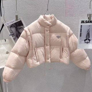 Very popular all over the world? ★Prada down jacket replica outlet hooded short pux57328