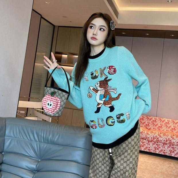 Extremely rare! Gucci sweater GG jacquard cotton replica yuku gua70513