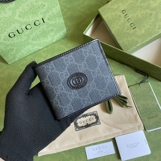 Hard to find [Gucci copy] Interlocking G canvas wallet gue60088