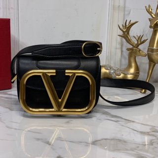 《Very Popular》Valentino Shoulder Bag Replica V Logo SUPERVEE Leather Crossbody Bag Vuh74053