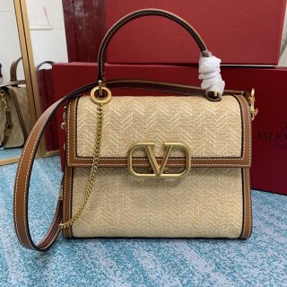 [Very Popular] Valentino Shoulder Bag Replica VEE Leather Crossbody Bag Vup42963