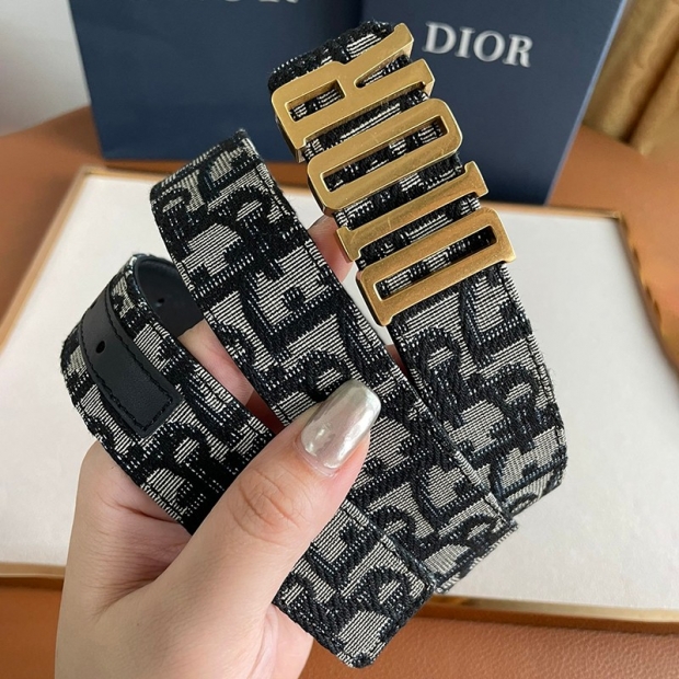 Very popular! Dior Belt Replica D-Fence 30mm Calfskin dec69591