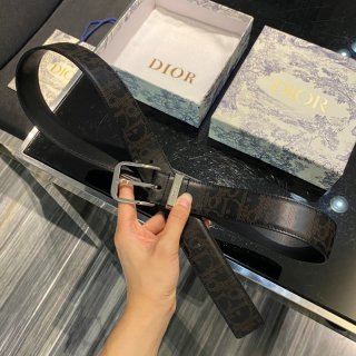 Modern Dior Belt Replica Oblique Galaxy Leather Belt 35mm dep76750