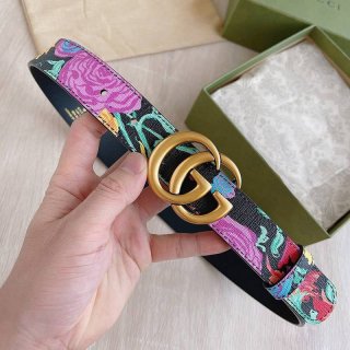 Gucci x Ken Scott Replica GG Marmont Leather Belt 3.0cm Width gup87428