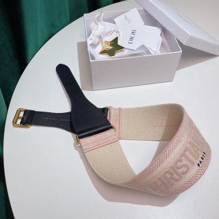No1 Popular CHRISTIAN Dior Replica Canvas Belt 65mm DED63019