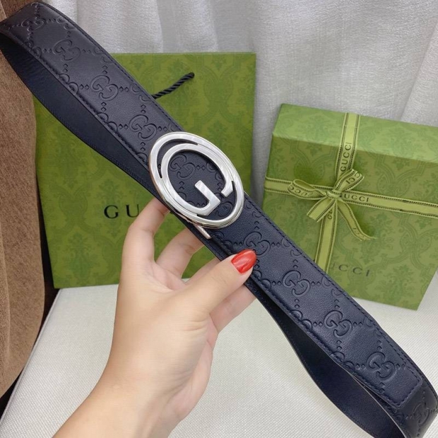 Very popular: Gucci women's GG belt replica, 3.5cm width, guy13038