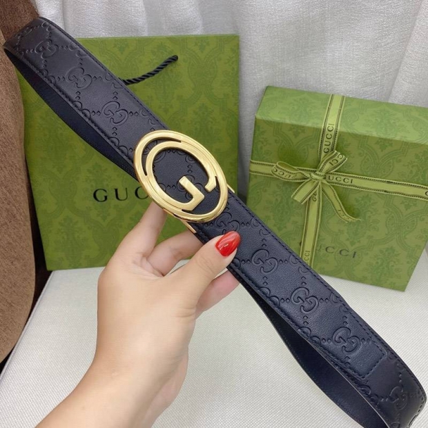 Classic and popular Gucci women's GG belt replica, 3.5cm width, gur73676