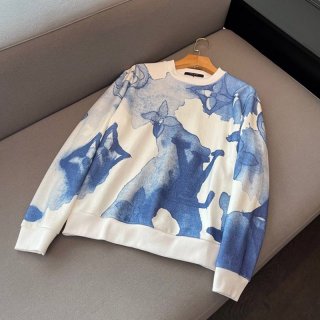 Eye-catching color Louis Vuitton fake printed sweatshirt vuo45502