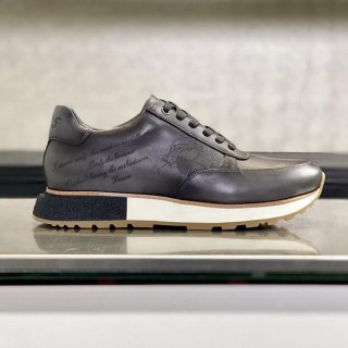 21SS New Berluti Playtime Scritto Leather Sneakers bel58740