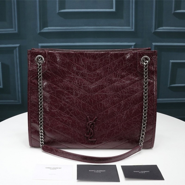 Rare color Saint Laurent tote bag copy Niki crocodile leather shopping bag Sae65228