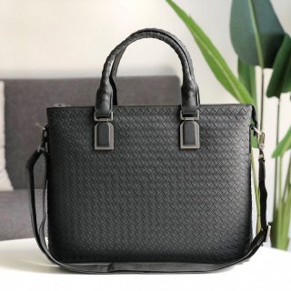 Bottega Veneta Intrecciato Leather Briefcase Replica 2WAY bog71524