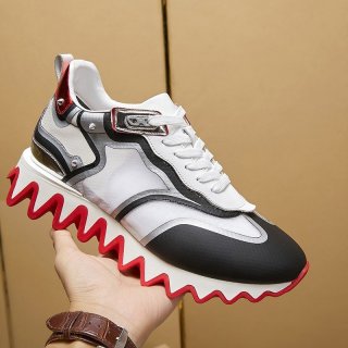☆Super popular☆Louboutin copy LOUBISHARK refreshing white ★Sneakers Ruc73299